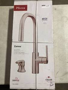 One-Handle,  Spot-Defense, Pull-Down Kitchen Faucet with Soap Dispenser