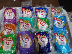 McDonalds Teenie Beanie Babies 1-12 1998 In Original Packaging