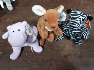 3-Beanie Babies With Tags