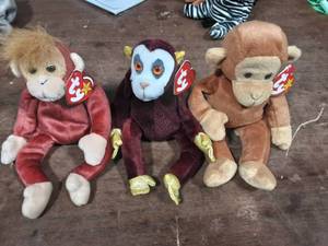 3-Beanie Babies With Tags