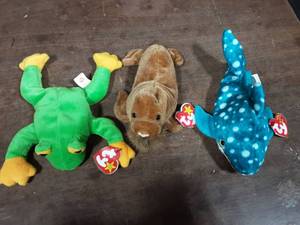 3-Beanie Babies With Tags