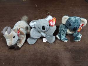 3-Beanie Babies With Tags