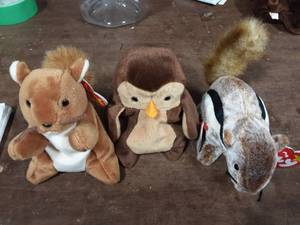 3-Beanie Babies With Tags