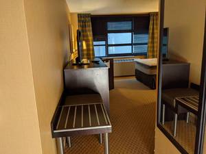 lot 109 image: Room 1101. 2 Full Beds, Mini fridge, TV 42 LG, Small Safe, & More