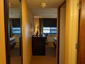 lot 9 image: Room 1610. King Bed, TV 42 LG, Bathroom Accessories, Lamps and Lighting, and More
