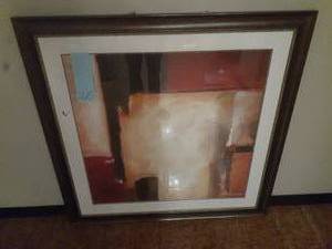 lot 265 image: Beautiful Framed Abstract Artwork