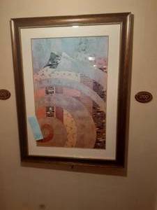 lot 269 image: Framed Abstract Artwork