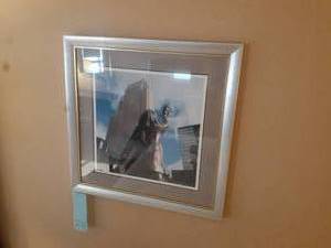lot 274 image: Silver Framed Mary Toss Wall Art