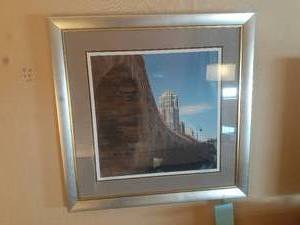 lot 278 image: Silver Framed Sweeping Arches Wall Art