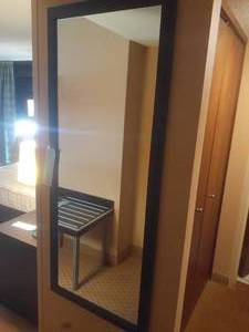lot 280 image: Tall Black Wall Mirror