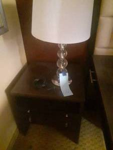lot 686 image: Big Night Stand and Bubble Lamp