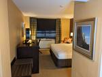 Room 1505. King Bed, Pedestal Sink, TV: 42” LG, Small Safe, & More
