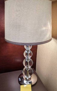 lot 496 image: Clear Bubble Table Lamp