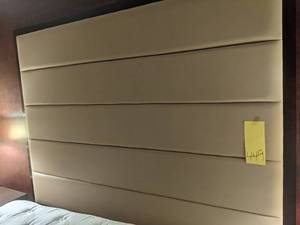 lot 449 image: King Sized Padded Headboard 