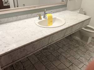 lot 479 image: Large Bathroom Counter with Sink