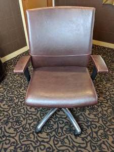 lot 209 image: Leather Desk Chair
