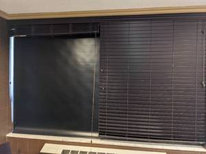 lot 227 image: Window Blinds and Blackout Roller Blind
