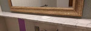 lot 596 image: Bathroom Marble Ledge