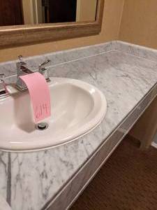 lot 614 image: Large Bathroom Counter with Sink