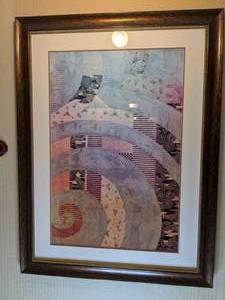 lot 269 image: Large Beautifully Matted and Framed Abstract Art