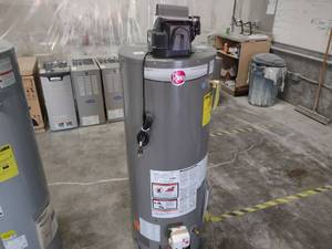 lot 245 image: Rheem 50 Gallon Natural Gas Water H...