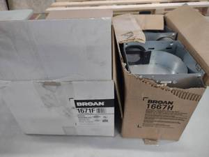 lot 300 image: (6) Broan 1671F Ventilation Fan Fin...