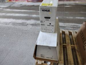 lot 393 image: Kohler 4199-0 Toilet & Kohler 4167-...