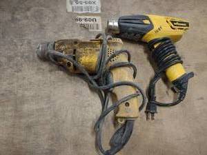lot 548 image: Wagner Heat  Gun & Dewalt Drill...