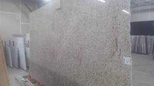 lot 64 image: (1) Slab Granite Amarillo Ornamenta...
