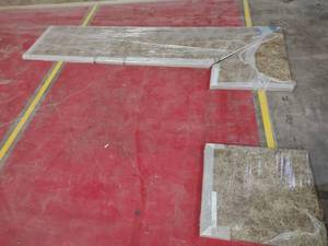 lot 185 image: Laminate Countertop, 108x36, & 24...