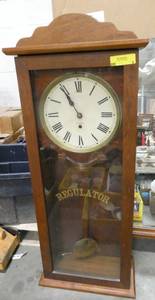 lot 1 image: Nice New Haven Pendulum wall clock approx 36 tall