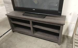 lot 6 image: Very nice tv stand  bookshelf, good match to the day bed