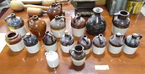 lot 10 image: Lot of 17 smaller stoneware jugs in good condition