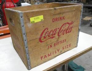 lot 24 image: 1963 Coca-Cola crate in nice shape