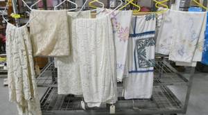 lot 36 image: Lot of vintage tablecloths