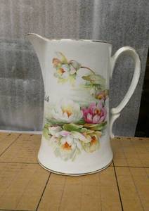 lot 167 image: Beautiful Dresden china pitcher