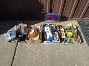 Flat of store returns & shelf pull items. As shown.