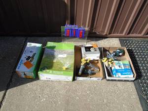 Flat of store returns & shelf pull items. As shown.