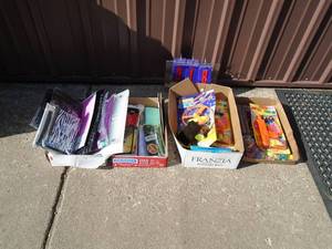 Flat of store returns & shelf pull items. As shown.