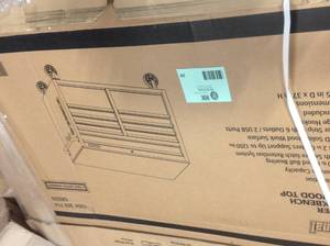 International 46 in. W x 24.5 in. D 9-Drawer Green Tool Chest Mobile Workbench with Solid Wood Top