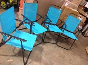 Lot of 4 PatioOutdoor Folding Chairs see pictures
