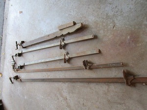 Bar & wood clamps, 4.5, 5.5, 6.5...