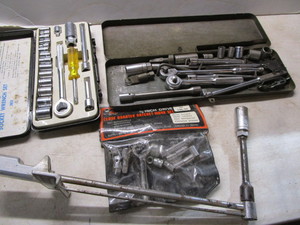 Sockets 38, SnapOn ratchet...