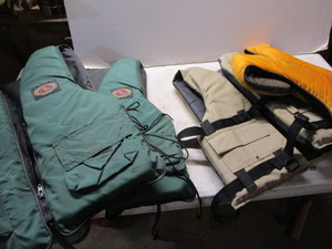 Four vests...