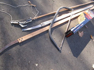 Pole saws - handmade, brush saws, B...
