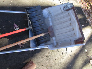 Snow shovels...