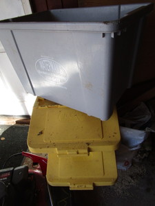 Recycle tote and two bins...