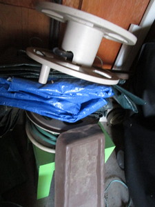 Garden hose, reels, spill guard, ta...