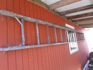 Metal ladder section...