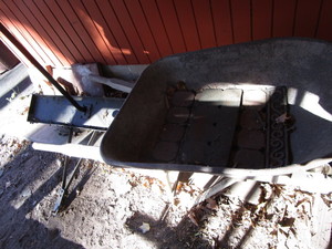 Wheelbarrow & aerator - tow behind ...